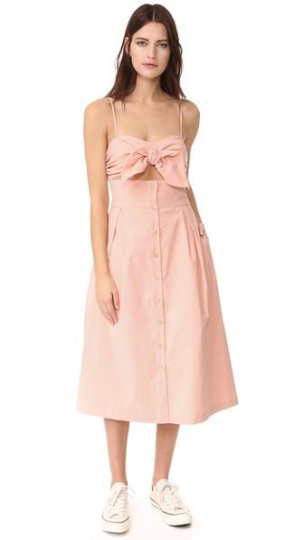 Sea Tie Front Cutout Dress