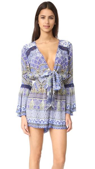 Camilla Low Front Tie Waist Playsuit