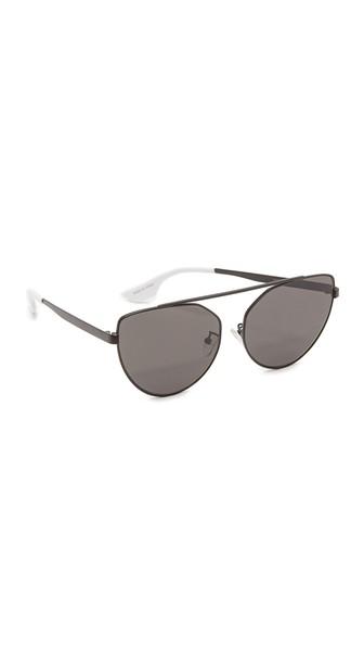 Mcq Alexander Mcqueen Cat Eye Brow Bar Sunglasses