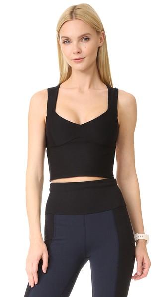 Live The Process Circular Back Cutout Crop Top
