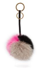 Mischa Lampert 3 Tone Pom Bag Charm