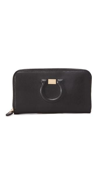 Salvatore Ferragamo Embossed Gancini Continental Wallet