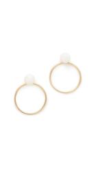 Zoe Chicco Freshwater Cultured Pearl Hoop Earrings