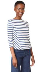 Veronica Beard Lincoln Boat Neck Top