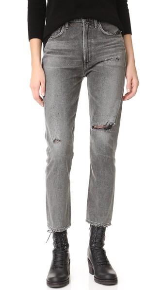 Citizens Of Humanity Dree Crop High Rise Slim Straight Jeans