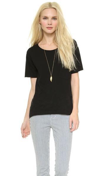 Madewell Cutoff Tee - True Black