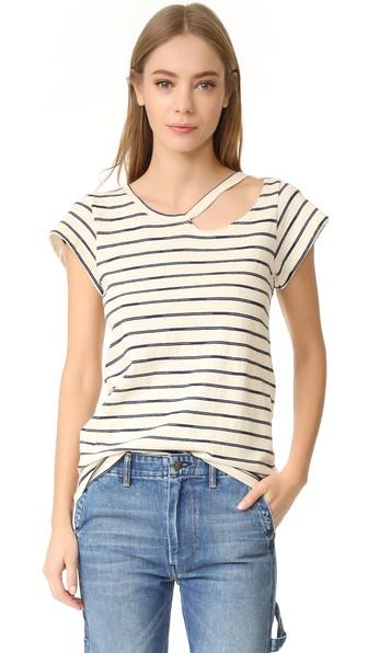 Lna Stripe Desert Crew Tee
