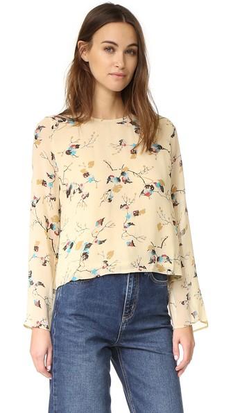 Ganni Marietta Georgette Top