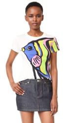 Boutique Moschino Short Sleeve Printed Top