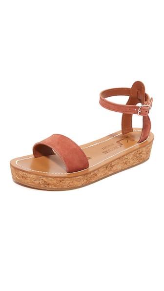 K Jacques Talloire Flatform Sandals