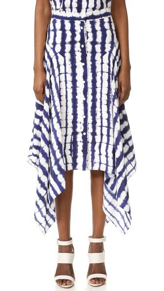 Prabal Gurung Hankerchief Hem Skirt