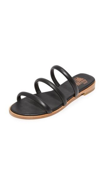 Charlotte Stone Bruna Leather Slides