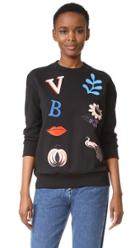 Victoria Victoria Beckham Patch Applique Sweatshirt