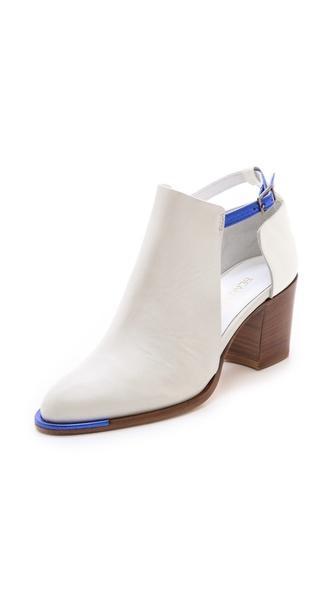 Beau Coops Lizzie Cutout Booties - White