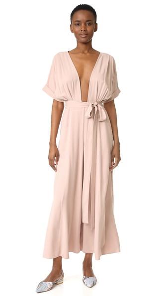 Mara Hoffman Brushed Modal Deep V Jumpsuit