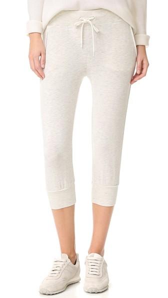 Monrow Cropped Sporty Sweatpants