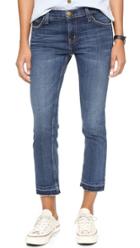 Current Elliott The Cropped Straight Leg Jeans