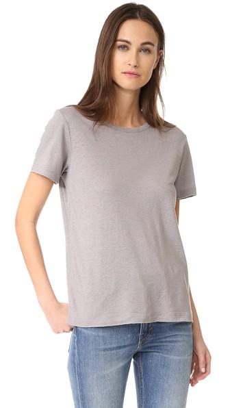 Vince Distressed Short Sleeve Tee