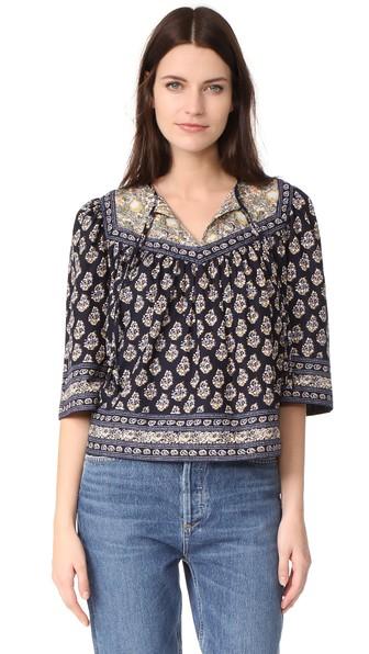 La Vie Rebecca Taylor Long Sleeve Indienne Top