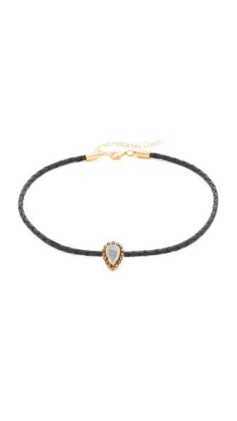 Jacquie Aiche Moonstone Braided Choker Necklace