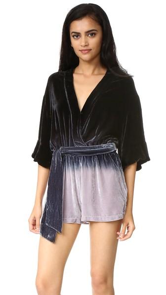 Young Fabulous Broke Besos Velvet Romper