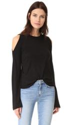 Derek Lam 10 Crosby Cold Shoulder Flare Sleeve Sweater
