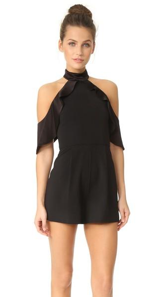 Alice Olivia Roseline Cold Shoulder Romper