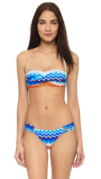 Shoshanna Laguna Twist Bandeau Bikini Top