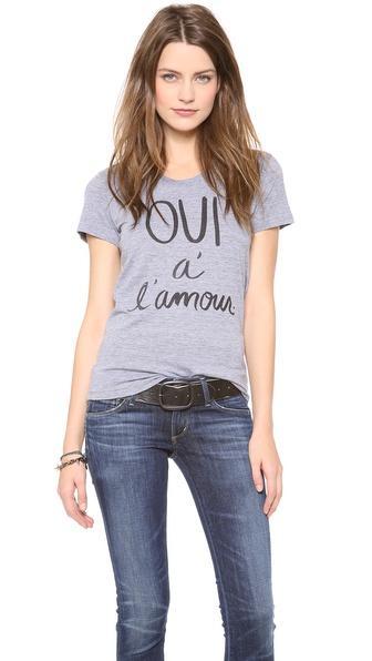 Sincerely Jules I Say Yes To Love! Tee - Grey
