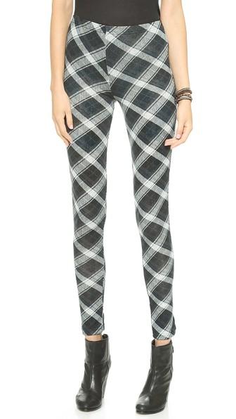 Plush Plaid Leggings