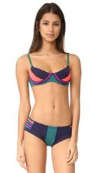 Cynthia Rowley Colorblock Bikini Top