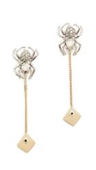 Alexis Bittar Spider Draping Chain Earrings