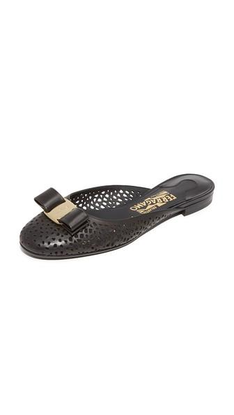 Salvatore Ferragamo Emile Laser Cut Mules