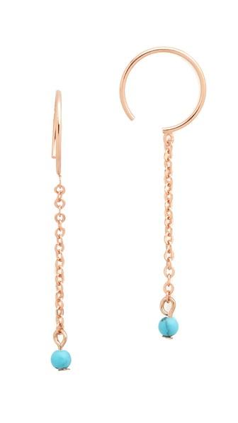 Rebecca Minkoff Baby Hoop Threader Earrings