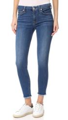 7 For All Mankind B Air Ankle Skinny Jeans With Raw Hem