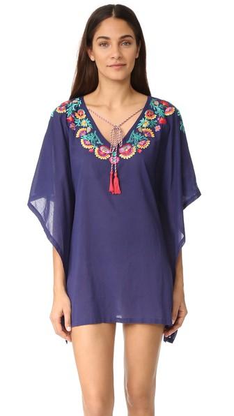 Ondademar Embroidered Poncho