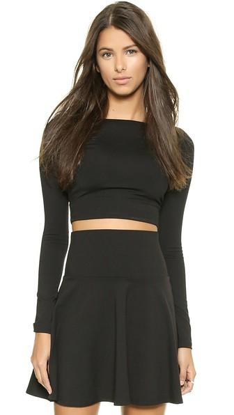 Susana Monaco Scoop Back Crop Top