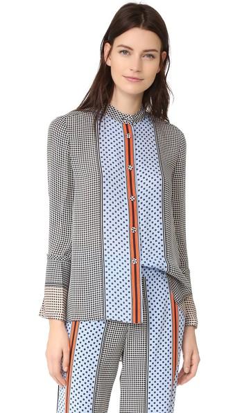 Derek Lam 10 Crosby Bell Sleeve Pajama Top