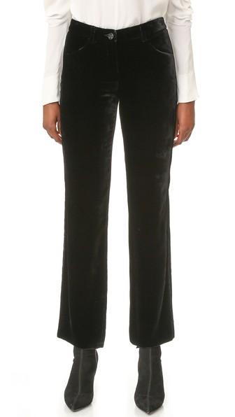 What Goes Around Comes Around Chanel Velvet Pants Previously Owned 