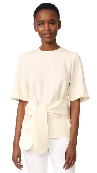 Victoria Victoria Beckham Tie Front Tee