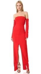 Mugler Off The Shoulder Gown