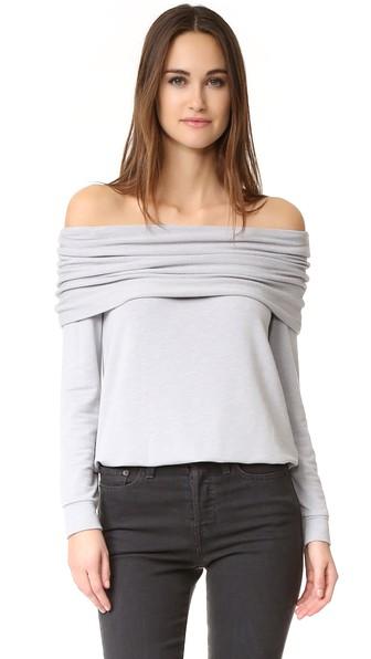 Splendid Foldover Sweatshirt