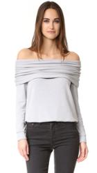 Splendid Foldover Sweatshirt
