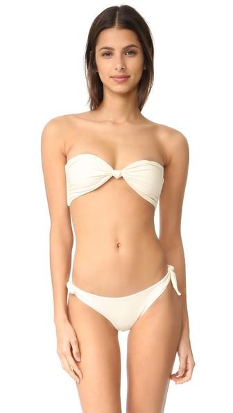 Mikoh Carmel Knot Bandeau Bikini Top