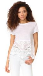 Generation Love Wheeler Tee With Lace Hem