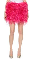 Dsquared2 Feather Skirt With Snakeskin Waist