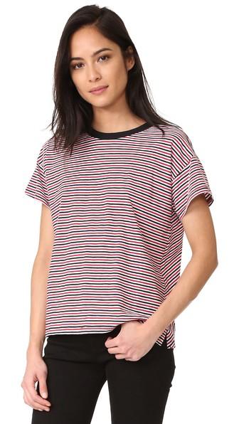 Rag Bone Jean Striped Crew Tee