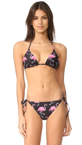 Moschino Flamingo Print Bikini