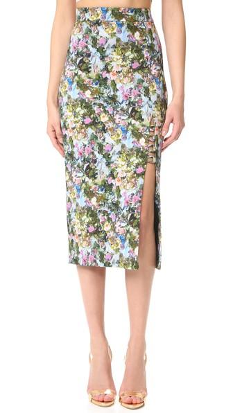 Cushnie Et Ochs Floral Pencil Skirt