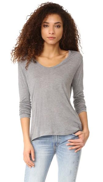 L Agence Long Sleeve Tee